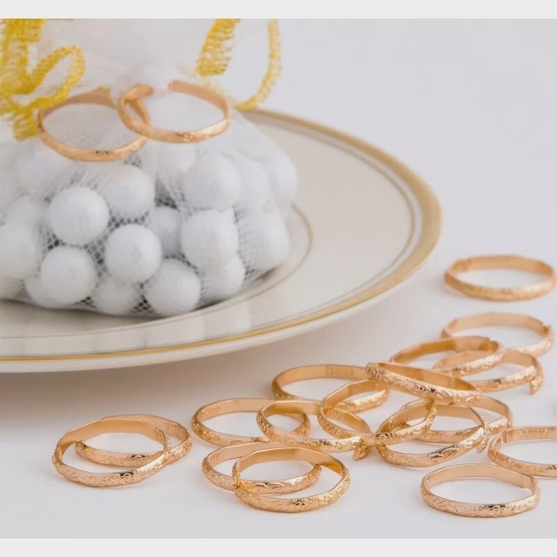 Wedding gold bands 288 pcs