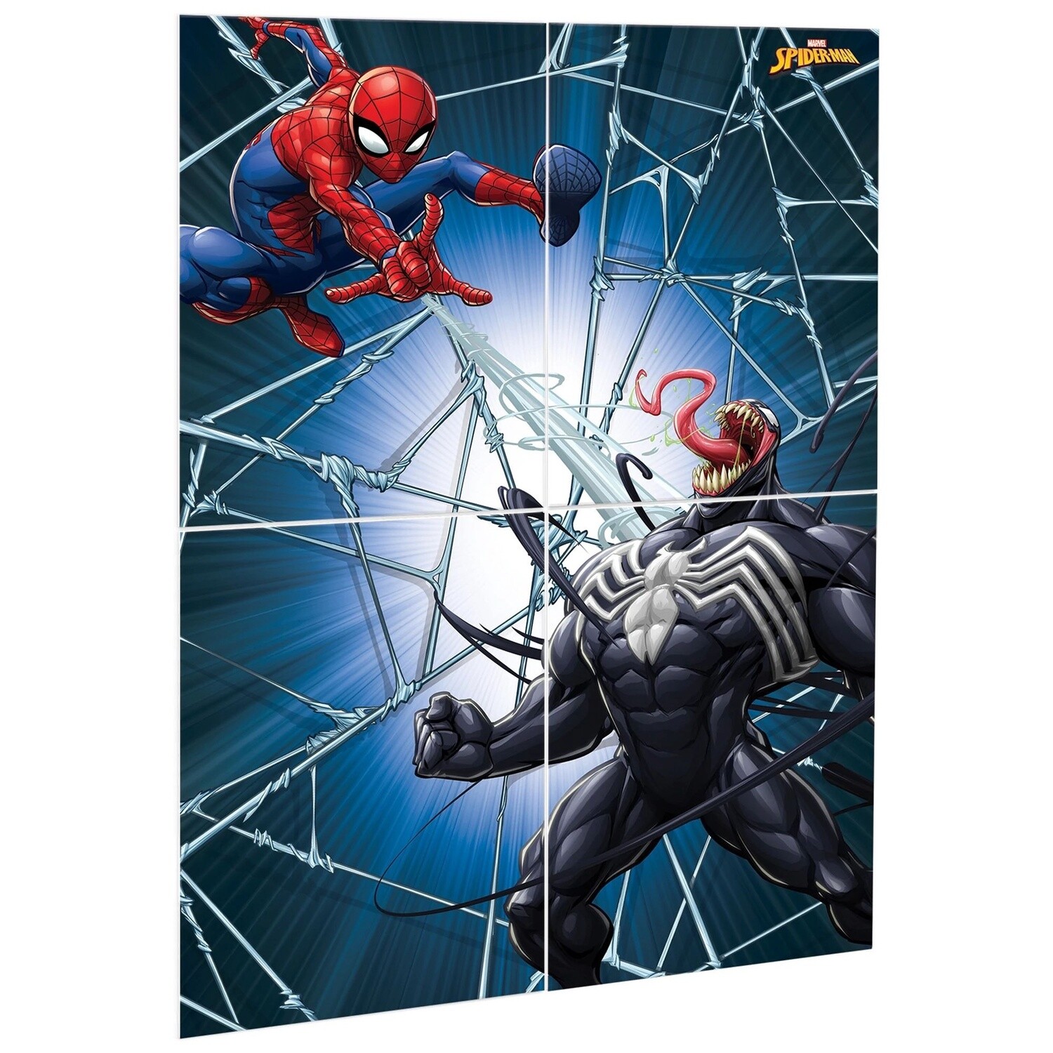 Spider-Man Webbed Wonder Scene Setter, 55.6in x 80.2in, 4pc