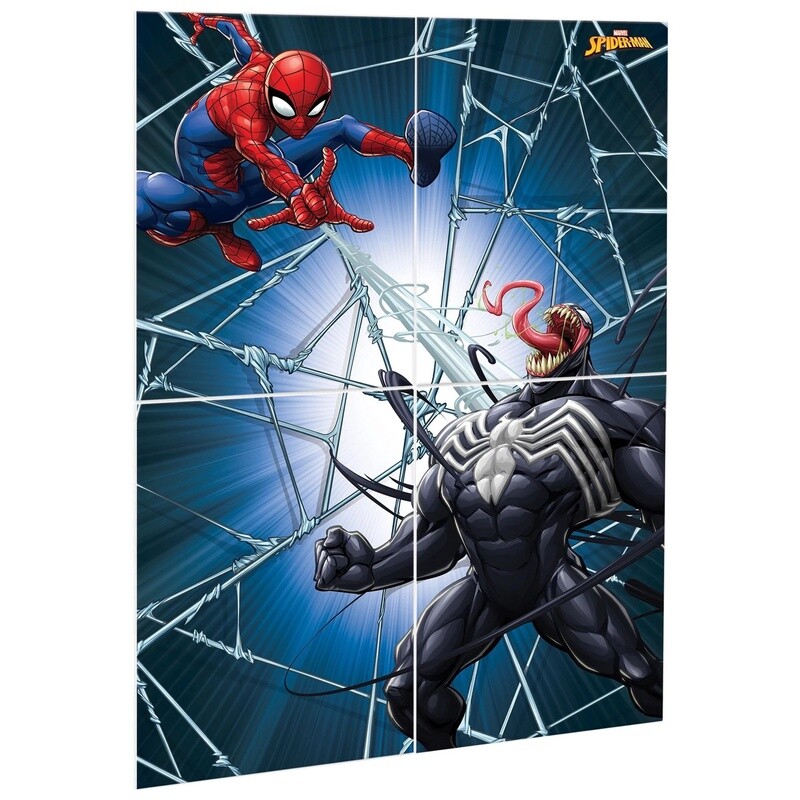Spider-Man Webbed Wonder Scene Setter, 55.6in x 80.2in, 4pc