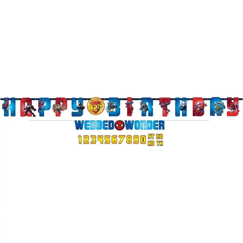 Spider-Man™ Webbed Wonder Jumbo Letter Banner Kit