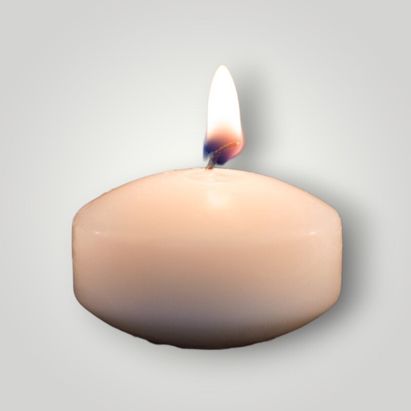 Brite Wick Unscented Floating Candles 2&quot; 24pcs/box - Ivory