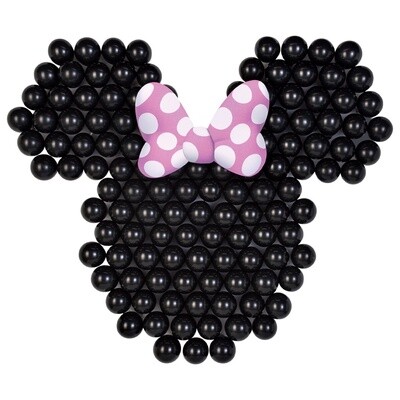 Air-Filled Minnie Mouse Sculpted Balloon Backdrop Kit
