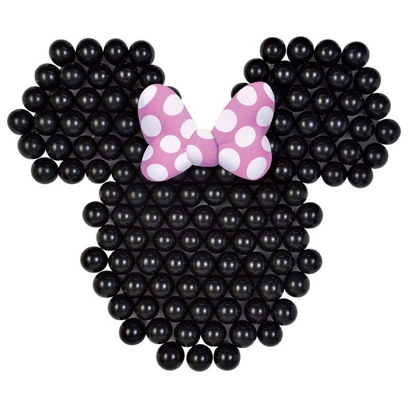Air-Filled Minnie Mouse Sculpted Balloon Backdrop Kit