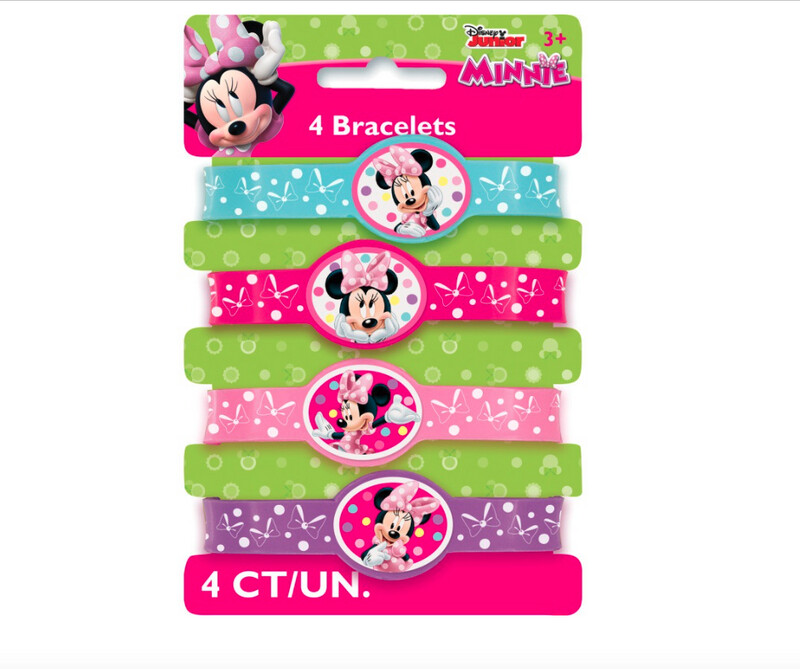 Disney Minnie Mouse Bowtique Stretchy Bracelets  4ct