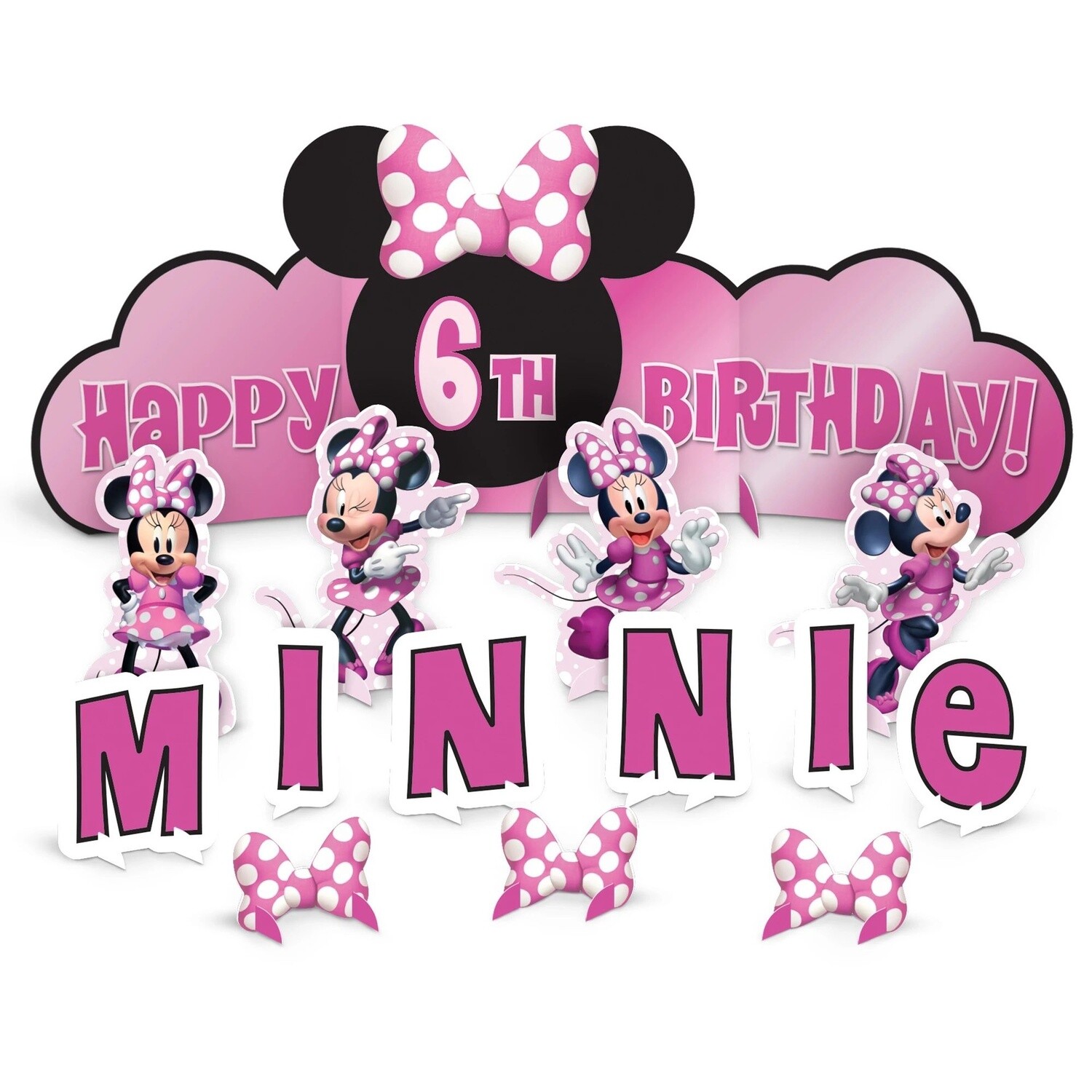Minnie Mouse Forever Birthday Table Decorating Kit, 14pc