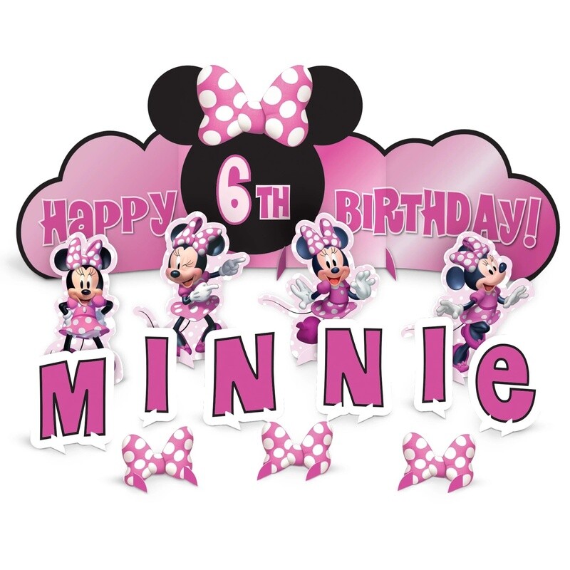 Minnie Mouse Forever Birthday Table Decorating Kit, 14pc