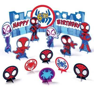 Customizable Spidey &amp; His Amazing Friends Cardstock Table Decorating Kit, 13pc