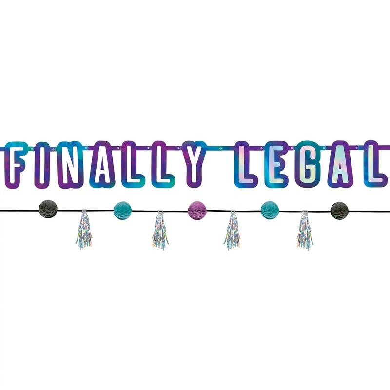 Finally Legal Birthday Banners, 2ct