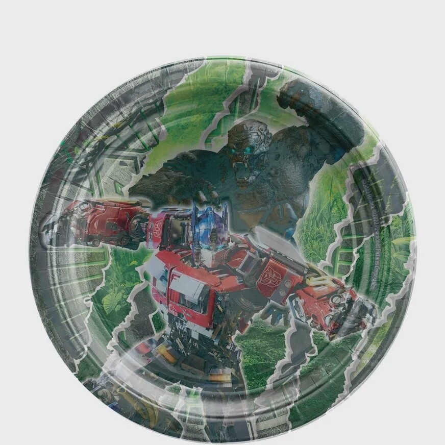 Transformers 7” dessert plates 8ct