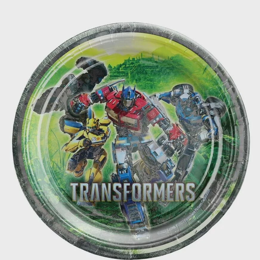 Transformers 9” lunch plates 8ct