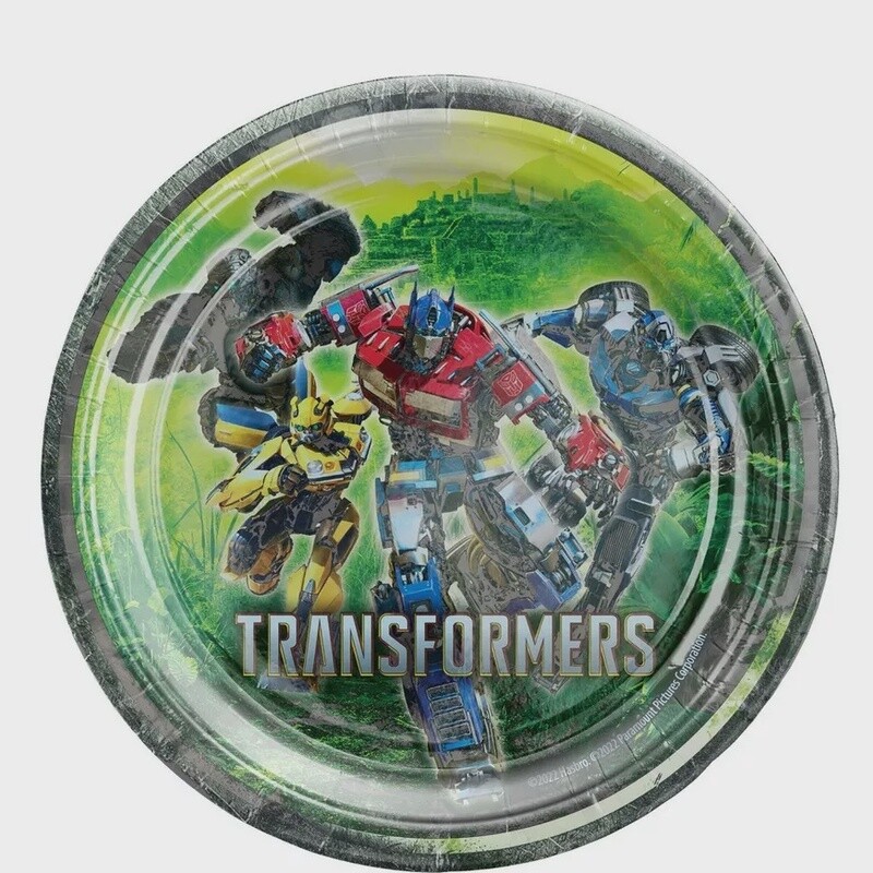 Transformers 9” lunch plates 8ct