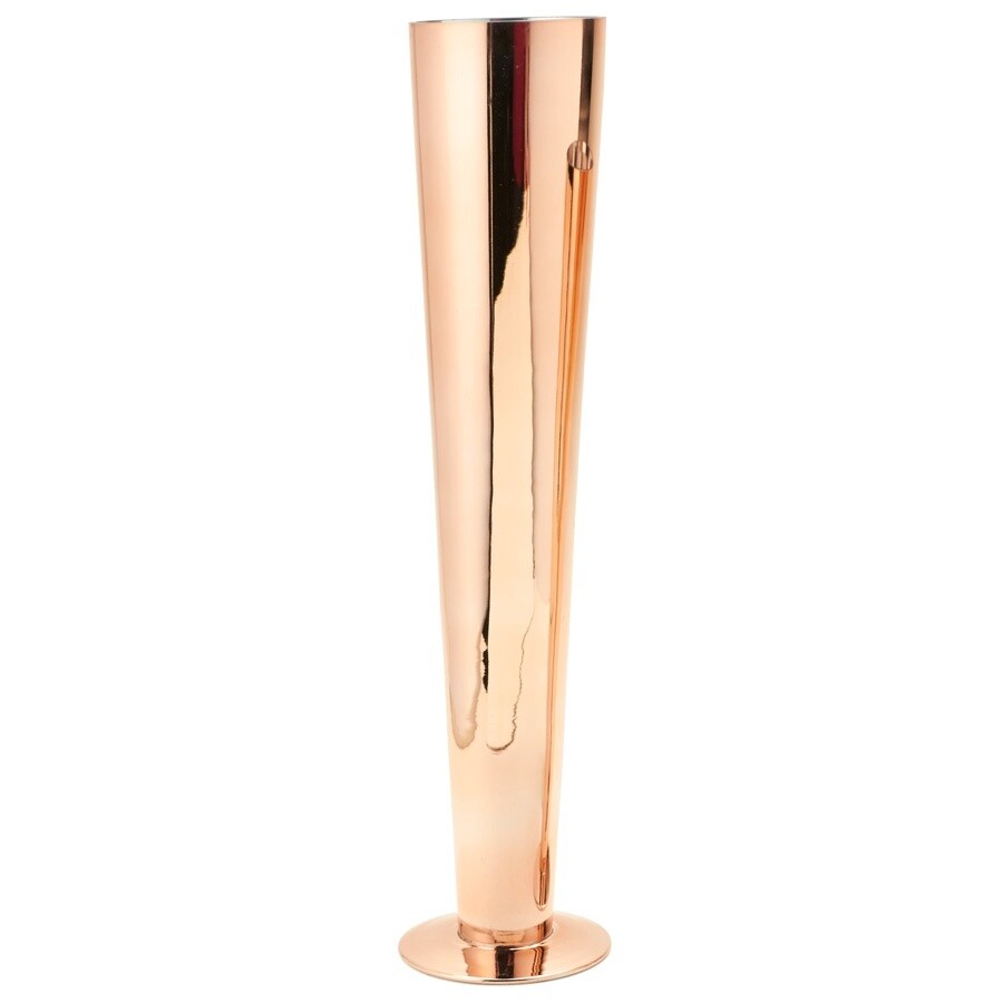 Trumpet Glass Vase 24", Color: ROSE GOLD