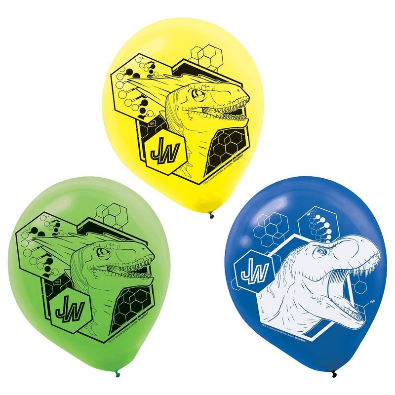 Jurassic world latex balloons 6ct