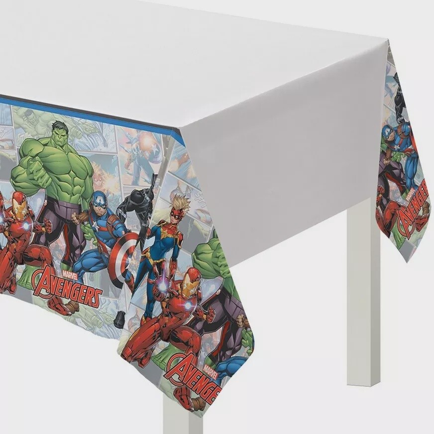 Marvel Powers Unite 54in x 96in Plastic Table Cover