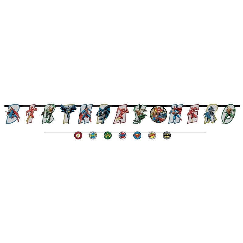 Justice League Heroes Unite™ Jumbo Letter Banner Kit