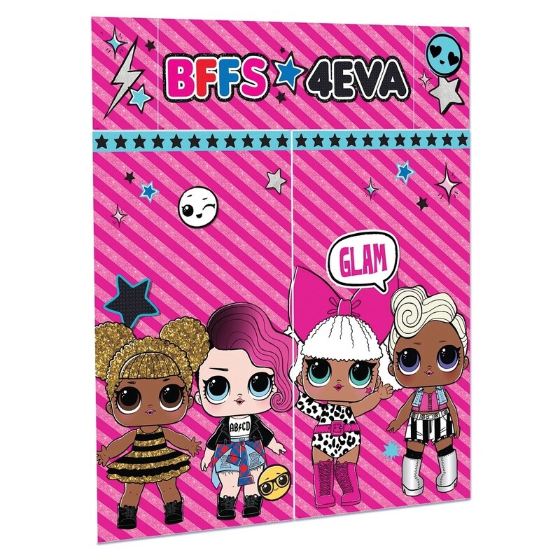 L.O.L. Surprise! Together 4-Eva Plastic Scene Setters, 6.25ft