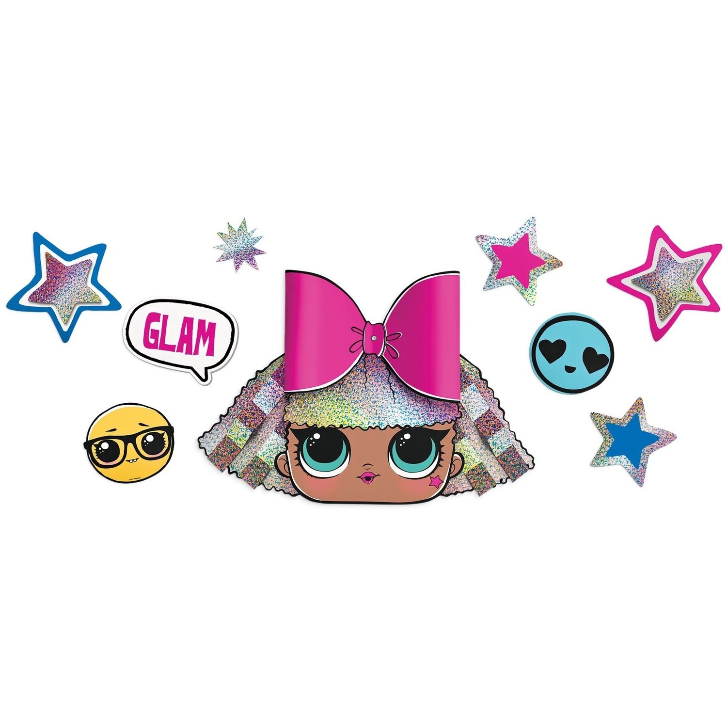 Glitter Diva Wall Decorating Kit, 9pc - L.O.L. Surprise! Together 4-Eva