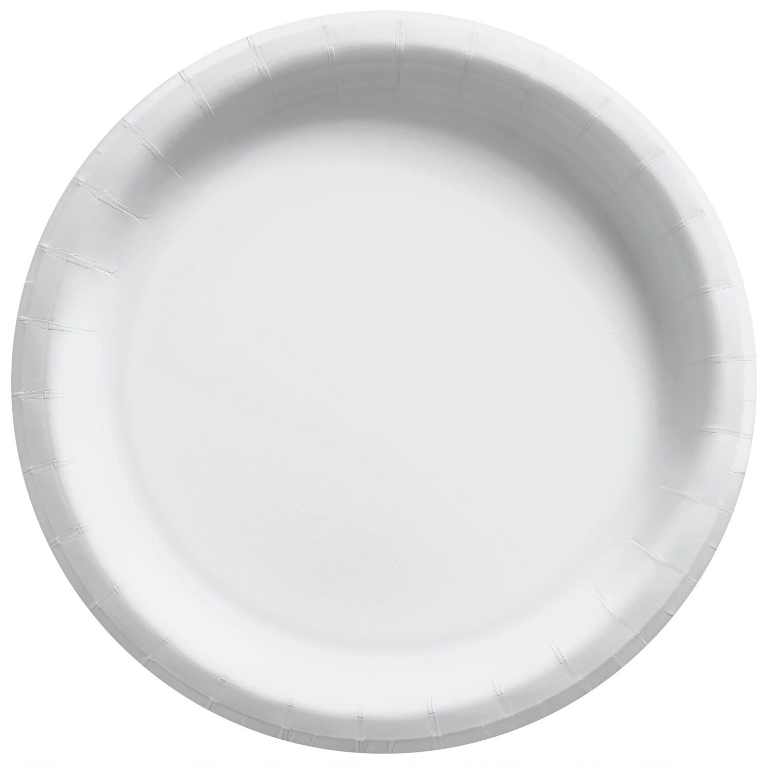 10” dinner paper plates 20ct, Color: White