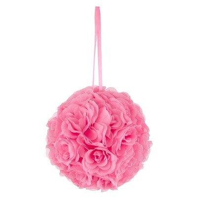 Flower ball 10&quot;, Colour: Pink