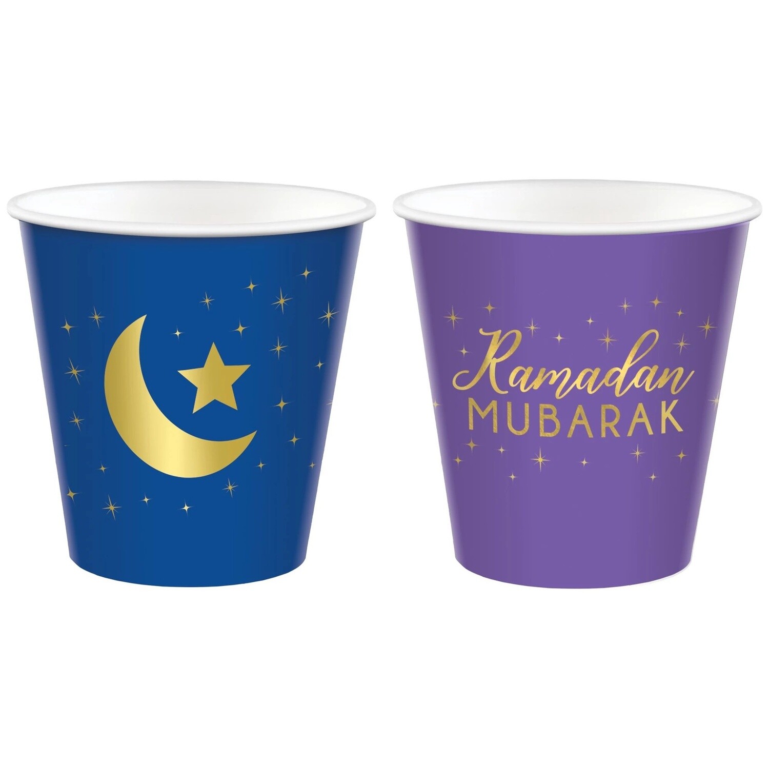 Ramadan Mubarak Paper Cups, 3oz, 16ct