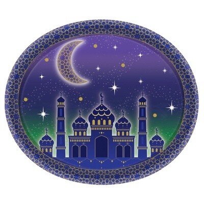 Eid Oval Plates 8ct