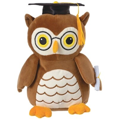Plush Graduation Owl Balloon Weight, 5oz