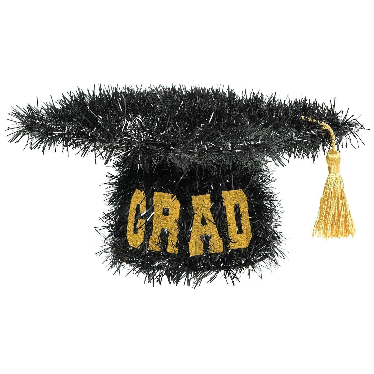 Mini 3D Tinsel Graduation Cap Decoration