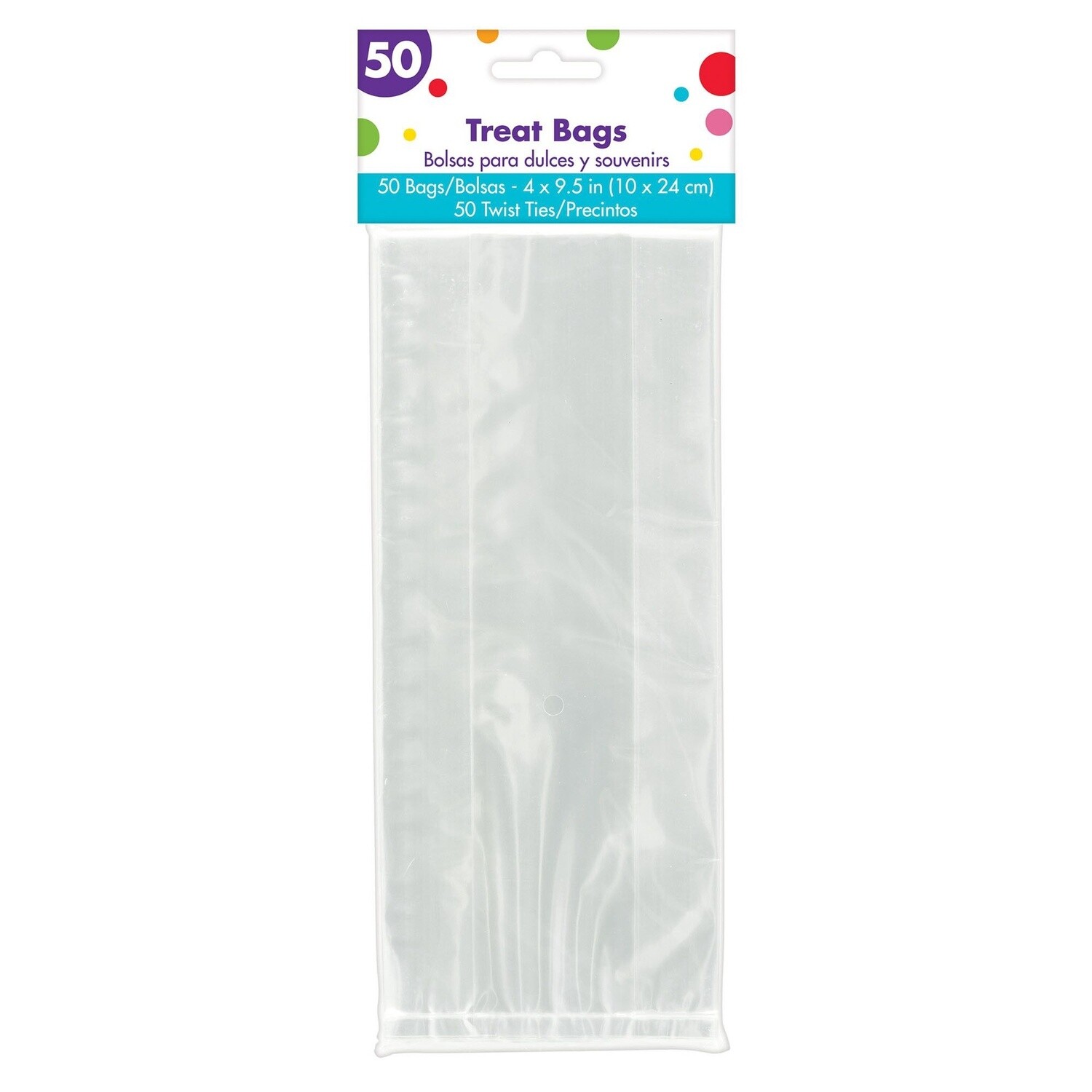 Cello Party Bags 9 1/2&quot; x 4&quot; 50ct