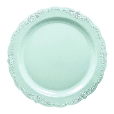 Vintage Mint Premium Plastic Plates 10ct