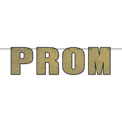 Gold prom banner 6FT
