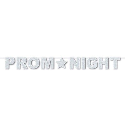 Glittered Prom Night banner 8ft