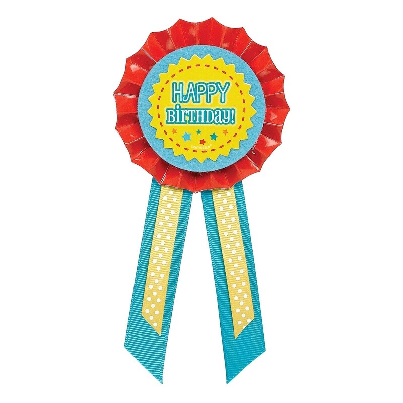 Happy Birthday Award Ribbon