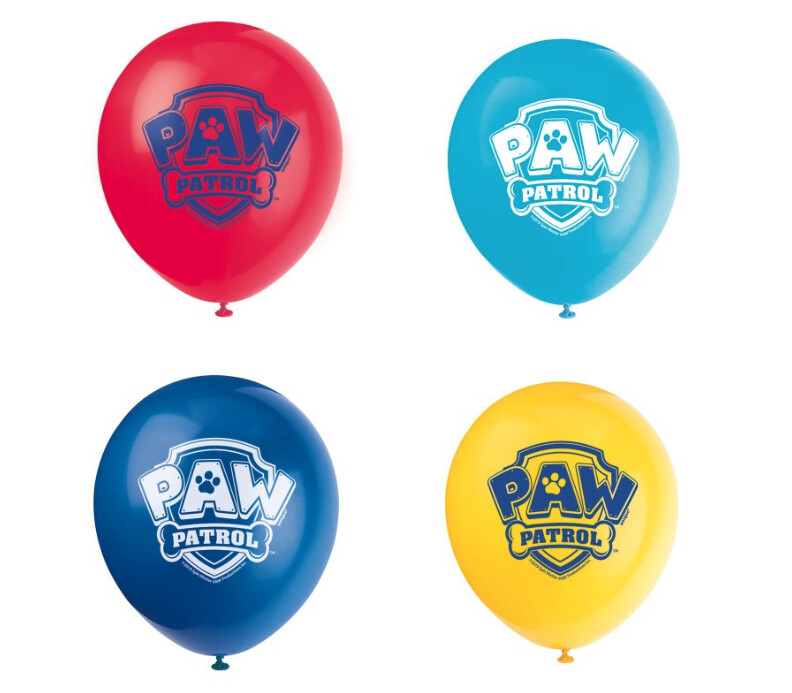 Paw Patrol 12&quot; Latex Balloons  8ct&quot;