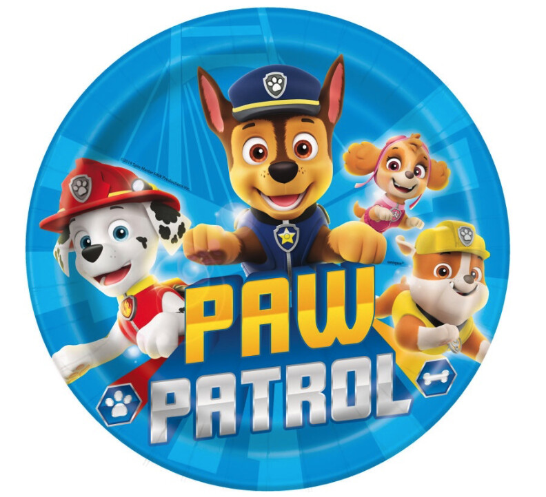 Paw Patrol Round 9&quot; Dinner Plates 8ct