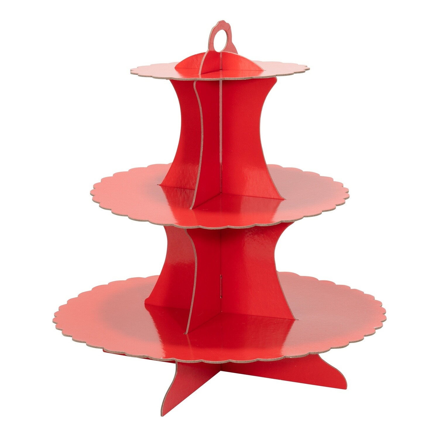 3 Tier Cupcake/treat stand 12” x 14”, Color: Red