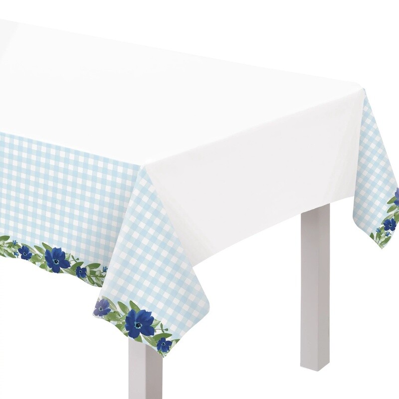 Baby in Bloom Plastic Table Cover, 54in x 102in