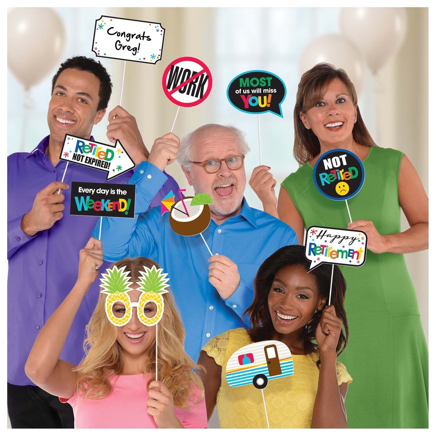 Officially Retired Photo Booth Props, 13ct