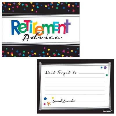 Officially Retired Cardstock Advice Cards, 5in x 3.5in, 24ct