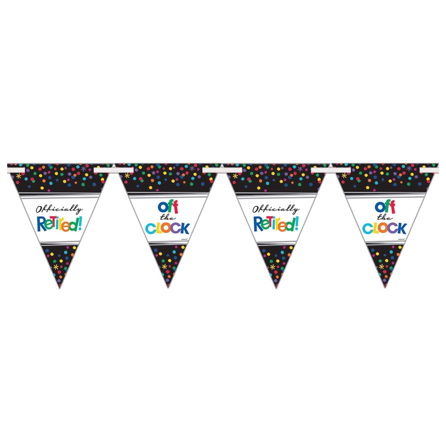 Officially Retired Cardstock Pennant Banner, 15ft