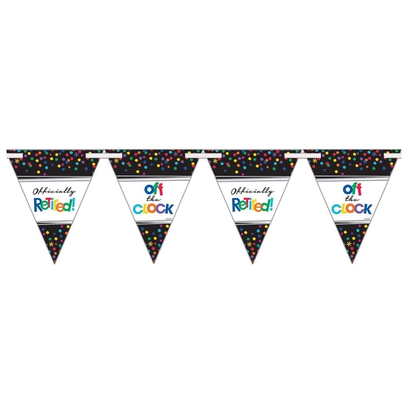 Officially Retired Cardstock Pennant Banner, 15ft