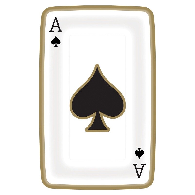 Roll the Dice Casino Playing Card Lunch Plates 8ct