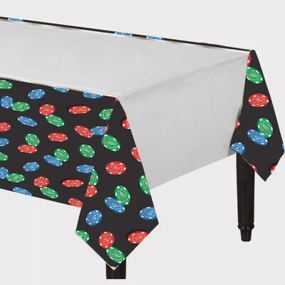 Roll the Dice Casino Plastic Table Cover