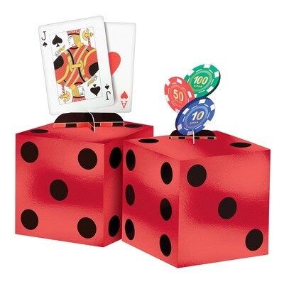 Roll the Dice Casino Centerpiece Kit 4pc