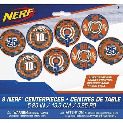 Nerf Bullseye Decorations 8ct