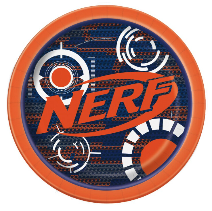 Nerf Round 9&quot; Dinner Plates 8ct
