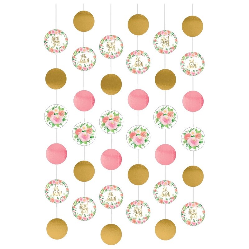 Floral Baby String Decorations 6ct