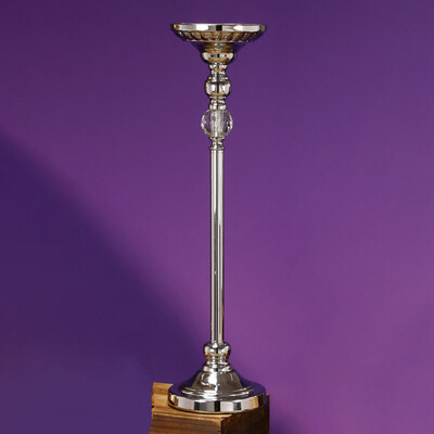23.5"Hx6" METAL CENTERPIECE STAND W/DIAMOND,S, 1PC/BOX
