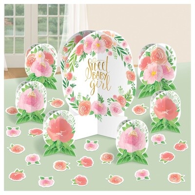 Floral Baby Table Decorating Kit 27pc