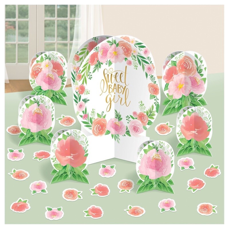 Floral Baby Table Decorating Kit 27pc
