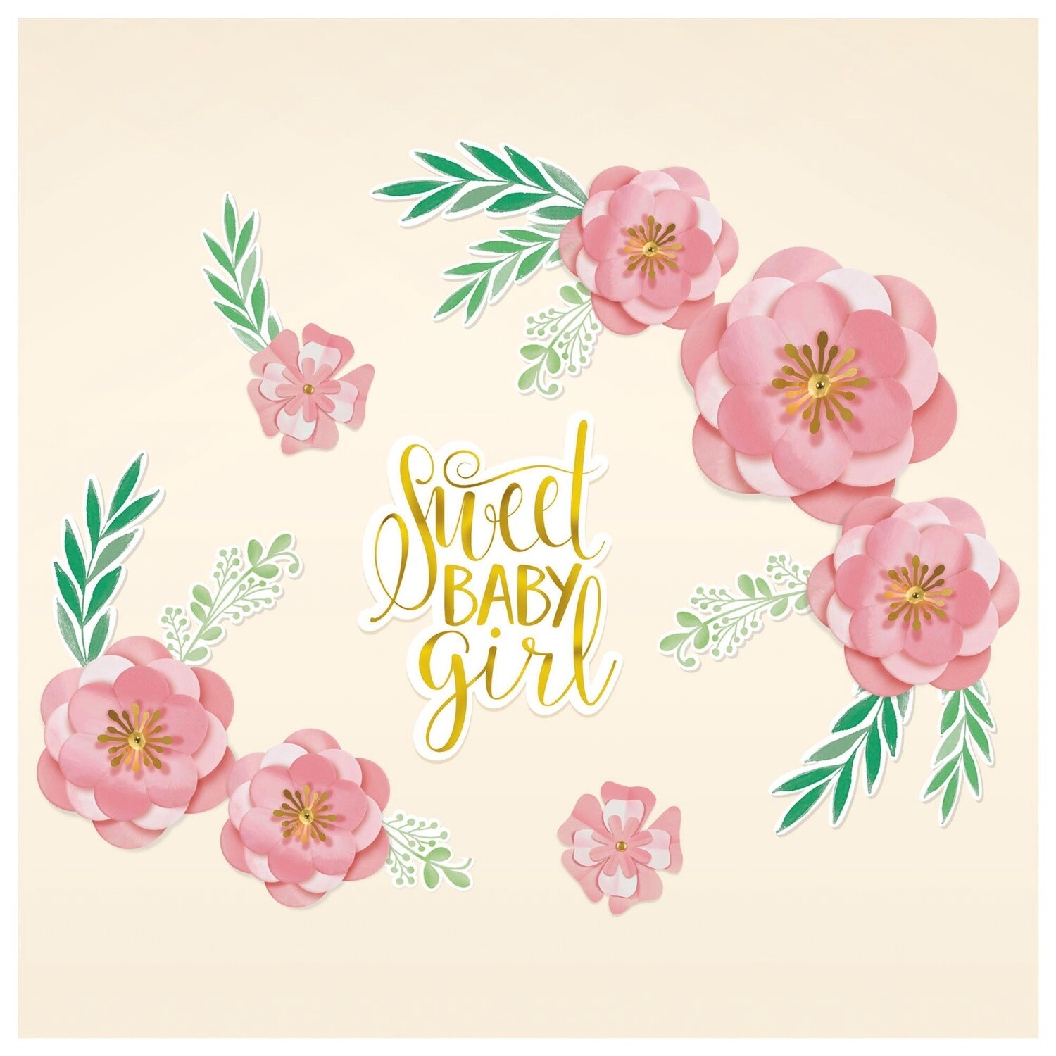 Floral Baby Flower Cutouts 8ct